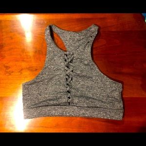 Cotton on Body grey M Bra w criss cross pattern